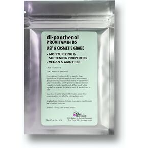 Provitamin B5 Powder dl-Panthenol DIY Panthenol Solution and Panthenol for Hair and Skin Moisturizer (2 Ounce / 56 Gram) in Kuwait