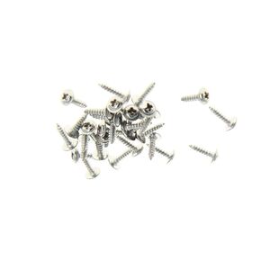 Heyiarbeit M2x8mm 304 Stainless Steel Self Tapping Machine Screws Full Threaded Phillips Pan Head with Washer Screw Fasteners Silver Tone 50Pcs