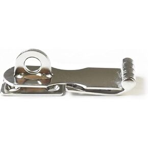 MARINE CITY Stainless Steel Strong and Durable Marine Safety Hasp with Fixed Plate 2-3/4 Inches for Marines – Boats – Ships – Yachts (Pack of 1)