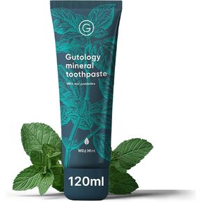 Natural Probiotic Hydroxyapatite Toothpaste Fluroide Free Toothpaste 120ml 4.2 Oz Remineralising Suitable for Adults & Children Helps Sensitive Teeth and Whitening Wild Mint Flavour
