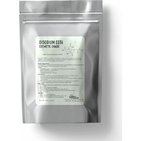 مسحوق ثنائي الصوديوم EDTA لمستحضرات التجميل بدرجة 8 أونصة / 226 جرامًا - عامل خالب عضوي للأغراض الصناعية ومستحضرات التجميل والمختبرات - تعمل عملية إزالة معدن ثقيل Edta على تثبيت التركيبات وتعزيز الأداء in Kuwait