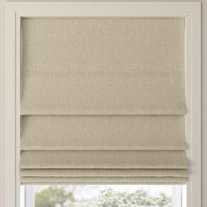 Sun Zero Preble Textured Total Blackout Cordless Roman Shade, 31" x 64", Beige