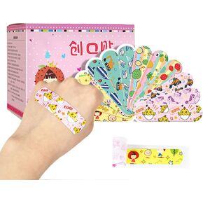 Cute Bandages 120pcs Cartoon Bandages for Children 10 Different Patterns Adhesive Bandages First Aid for Kids Entertainment Waterproof Stickers