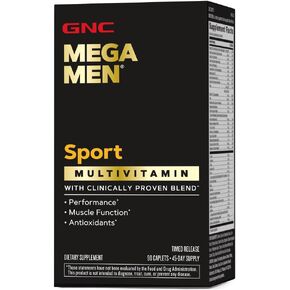 GNC Mega Men Sport Multivitamin | Performance, Muscle Function, and General Health | 180 Count