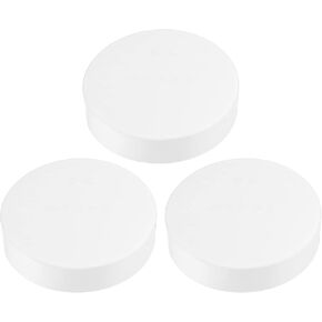 PATIKIL 3.5" PVC Pipe End Cap Fitting, 3 Pack Furniture Grade Plug Coupling Socket for DIY, Garden