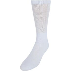 CTM® Men's Big and Tall Diabetic Non-Binding Crew Socks (3 Pack)