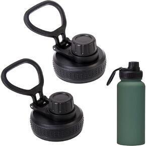 Chug Lid Compatible with Simple Modern,Suitable for Wide-mouth Water Bottles of 10, 12, 14, 16, 18, 20, 22, 24, 32, 40, 64, and 84 oz,Leak-proof and Dust-proof Chug Lid Replacement,2PCS