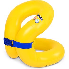 Floaties Swim Vest for Child, Portable Inflatable Pool Floats Swimming Ring with Adjustable Safety Buckle, Safety Swim Arm Bands with Double Surround Air Bag, Durable Float Tube for Kids/Adult