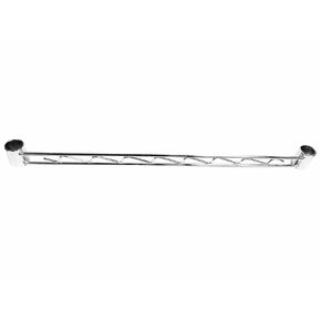 Nexel Hanger Rail for Wire Shelving, Chrome Finish, 72"L