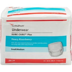 SureCare Protective Underwear - Men & Women - Moderate, 4 Green Strands Band, Medium, 34" - 46" - 1 case (80 Each)