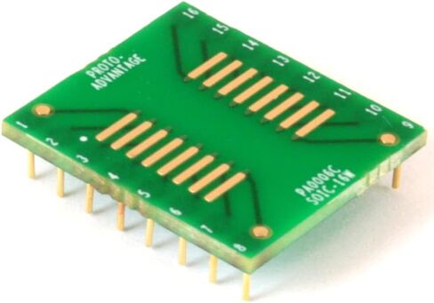 (الكمية 2) محول Proto-Advantage PA0006C SOIC-16 إلى DIP-16 SMT (مسافة 1.27 ملم، هيكل 600 مل) سلسلة مدمجة in Saudi Arabia