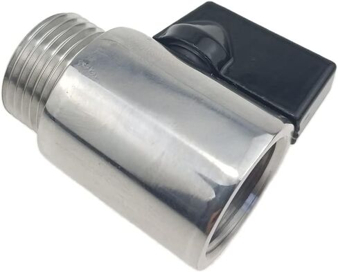 JOWIN الفولاذ المقاوم للصدأ 304 G5/8 بوصة ذكر إلى أنثى الخيوط البيرة خط اغلاق الكرة صمام مع سيليكون O-حلقة لمقرنة البرميل أو عرقوب in Kuwait