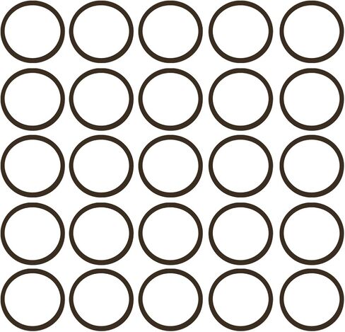 خاتم استرليني OR75BRNVI023X25 023 75D على شكل حرف O، FKM/Viton، بني (عبوة من 25 قطعة) in Saudi Arabia