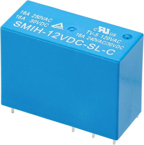 2 قطعة مرحل طاقة متوسط ​​مصغر، SMIH-12VDC-SL-C، تيار مستمر 12 فولت، نوع مفتوح عادة، 8 سنون، 20 أمبير (2) in Kuwait
