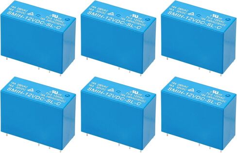 2 قطعة مرحل طاقة متوسط ​​مصغر، SMIH-12VDC-SL-C، تيار مستمر 12 فولت، نوع مفتوح عادة، 8 سنون، 20 أمبير (2) in Kuwait