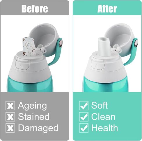 Bite Valve Replacement Compatible with Brita Water Bottle & Brita Filter Water Bottle Replacement Mouthpiece, 4pcs Apply to Brita Insulated Filtered Silicone Water Bottle Spout Accessories in Saudi Arabia