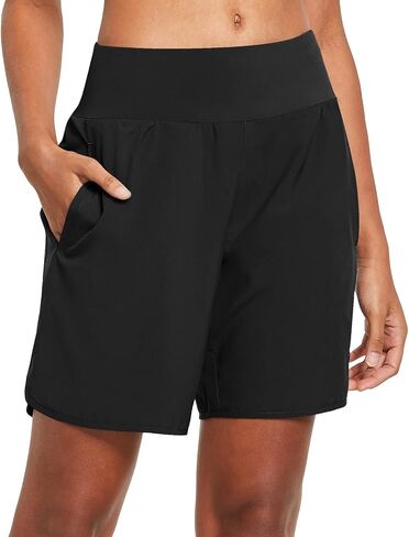 BALEAF Women's Running Shirts Short Sleeve & Running Shorts Black Size L in Saudi Arabia