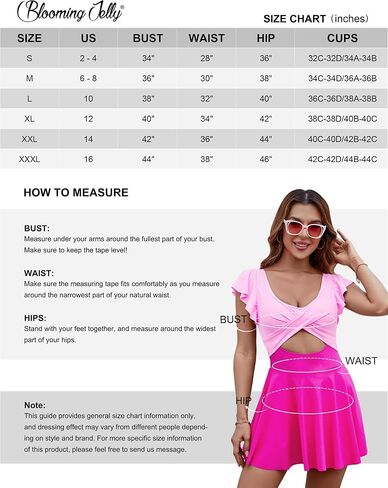 Blooming Jelly Womens One Piece Swimdress Tummy Control Swimsuit V Neck Cutout Bathing Suits Ruffle Swimwear in Saudi Arabia