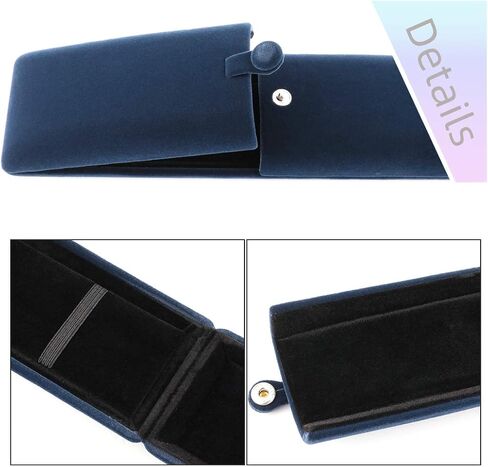 iSuperb Royal Blue Velvet Necklace Long Chain Box Jewelry Gift Box Pendant Bracelet Jewelry Packaging Boxes for Wedding Engagment Proposal Gift in Kuwait