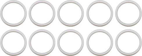 Sterling Seal ORTFE112x10 Number-112 Standard Teflon O-Ring, Outstanding Weather Resistance, Polytetrafluoro-Ethylene, 1/2" ID, 11/16" OD (Pack of 10) in Saudi Arabia