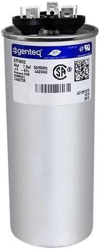 مكثف ClimaTek المزدوج يناسب الخدمة الأولى CPT01032 / CPT-1032 - 40 + 7.5 uF MFD x 440 VAC Round in Saudi Arabia