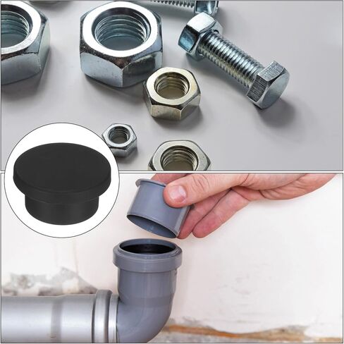 MECCANIXITY High Temp Silicone Plug Mount Dia 17mm/0.67 Inch T Shaped Solid Rubber Stopper Hole Plugs for Coating Plating Waterproof Sealing Plugs Black Pack of 6(OD 25mm/0.98 Inch) in Saudi Arabia