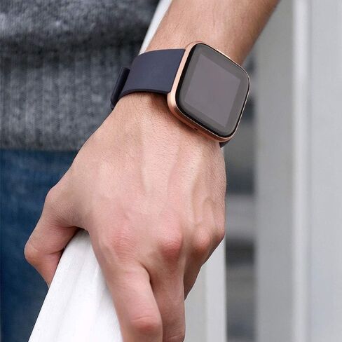 10 عبوات من أساور السيليكون المتوافقة مع Fitbit Versa 2 / Fitbit Versa/Versa Lite/Versa SE، إكسسوارات الأساور الرياضية البديلة الناعمة الكلاسيكية للنساء والرجال (كبير، 10 عبوات A) in Saudi Arabia