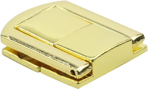 Xiaoyztan 10 قطع 1.2 بوصة طراز قديم مربع بمشبك قفل تبديل قفل الصيد لباب الخزانة صندوق الخشب صندوق المجوهرات حقيبة الصدر (ذهبي) in Saudi Arabia