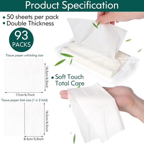Car Tissue Refills, 3Packs Facial Tissues for Auto Visor Tissue Holder, Ultra Soft Facial Tissue, 3-Ply, 50 Sheets Each Pack, 150 Sheets Tissues Refillable in Saudi Arabia