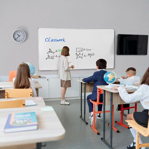 Comix Magnetic Dry Erase Board,Wall Mounted Whiteboard, Aluminum Frame White Board with Pen Tray for Office School Home (36" x 24") in Saudi Arabia