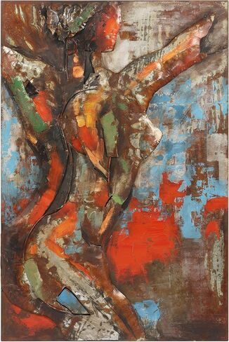 Empire Art Direct Mixed Media Iron Hand Painted Dimensional Wall Art Ready to Hang, 48" x 32", Natural Beauty 3 in Saudi Arabia