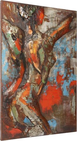 Empire Art Direct Mixed Media Iron Hand Painted Dimensional Wall Art Ready to Hang, 48" x 32", Natural Beauty 3 in Saudi Arabia