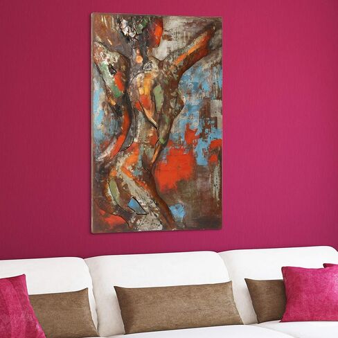 Empire Art Direct Mixed Media Iron Hand Painted Dimensional Wall Art Ready to Hang, 48" x 32", Natural Beauty 3 in Saudi Arabia