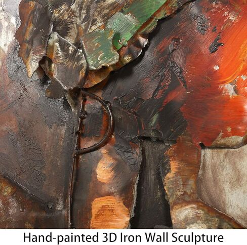 Empire Art Direct Mixed Media Iron Hand Painted Dimensional Wall Art Ready to Hang, 48" x 32", Natural Beauty 3 in Saudi Arabia