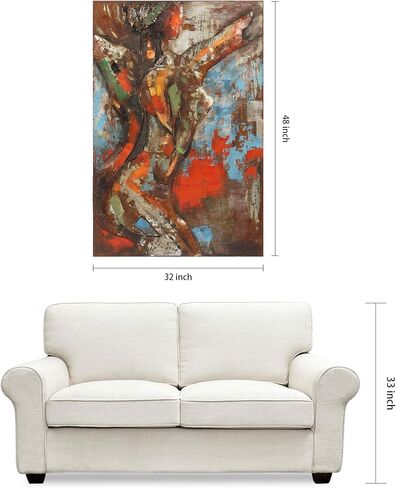 Empire Art Direct Mixed Media Iron Hand Painted Dimensional Wall Art Ready to Hang, 48" x 32", Natural Beauty 3 in Saudi Arabia