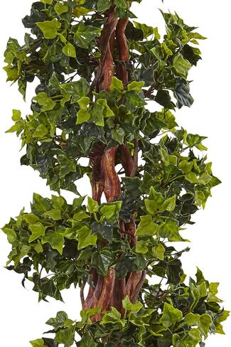 Nearly Natural 4ft. English Ivy Spiral Artificial Tree in Metal Planter, UV Resistant (Indoor/Outdoor) in Saudi Arabia