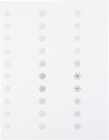 Silver FOIL Snowflake Printable Holiday Address Labels in Saudi Arabia