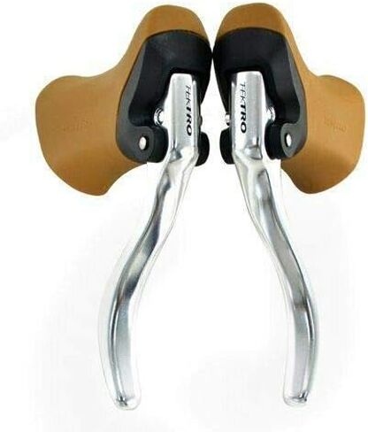 مجموعة ذراع الفرامل TEKTRO RL340 لدراجة الطريق 23.8 مم و24.2 مم فرامل غطاء مطاطي، بني، MH1750 in Kuwait