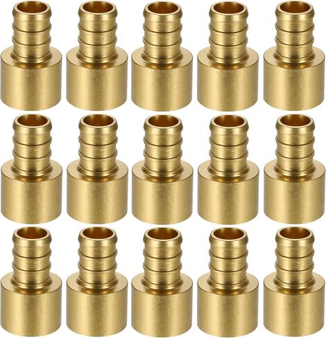 (15 حزمة) تركيبات Lidertik من النحاس إلى PEX 1/2 بوصة، 1/2 بوصة PEX-B F1807 x 1/2 بوصة محول العرق أنثى نحاسي in Saudi Arabia