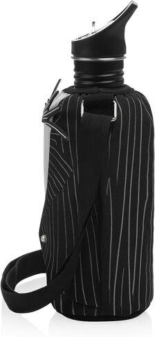 PICNIC TIME Disney Nightmare Before Christmas Jack Skellington Bottle Cooler Tote with Bottle, Water Bottle Carrier, (Black & White) in Saudi Arabia