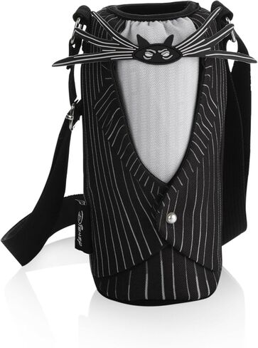 PICNIC TIME Disney Nightmare Before Christmas Jack Skellington Bottle Cooler Tote with Bottle, Water Bottle Carrier, (Black & White) in Saudi Arabia