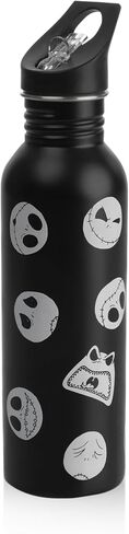 PICNIC TIME Disney Nightmare Before Christmas Jack Skellington Bottle Cooler Tote with Bottle, Water Bottle Carrier, (Black & White) in Saudi Arabia