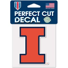 WinCraft University of Illinois 4" x 4" Perfect Cut Color Decal