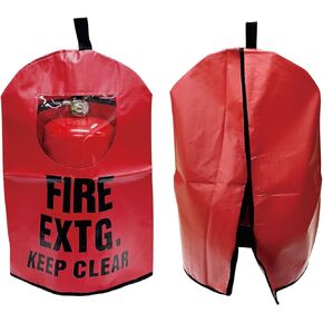 Heavy Duty Fire Extinguisher Cover with Window - Fire Protective Sleeve from Scuffs & Scratches Accessories (17"W x 25"L(Fit for 10-20LB))