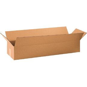 PARTNERS BRAND 34x10x6 Long Corrugated Boxes, Long, 34L x 10W x 6H, Pack of 10 | Shipping, Packaging, Moving, Storage Box for Home or Business, Strong Wholesale Bulk Boxes