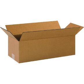 PARTNERS BRAND 20x8x6 Long Corrugated Boxes, Long, 20L x 8W x 6H, Pack of 25 | Shipping, Packaging, Moving, Storage Box for Home or Business, Strong Wholesale Bulk Boxes