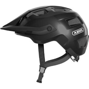 ABUS MoTrip Adult Mountain Bike Helmet, Shiny Black, Size M (54-58 cm)