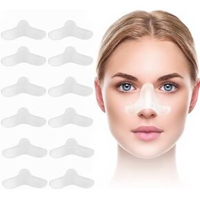 5 Pack Nasal Pads for CPAP Mask, CPAP Gel Nose Pads, Nose Protector for Mask, Nasal Gel Pads for CPAP Mask, Custom Design, Can Be Trimmed to Size Fit for Most Masks… (12 Pack)