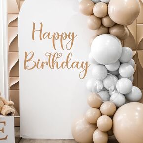 Happy Birthday Wall Decal，Happy Birthday Wall Stickers Sign，Happy Birthday Arch Decor Baby Party Decorations Vinyl Stickers for Backdrop party Supply.