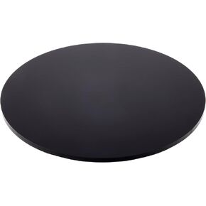 Plymor Black Acrylic Round Standard-Edge Display Base, 8" W x 8" D x 0.375" H